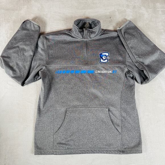 Vintage Creighton Bluejays Pullover Men Small Gray Jansport 1/4 Zip College NCAA - Picture 1 of 11